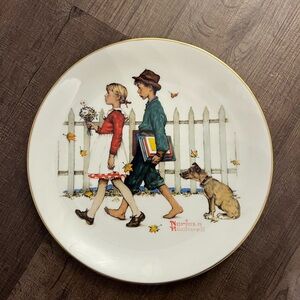 Norman Rockwell Decorative Plate - A Scholarly Pace